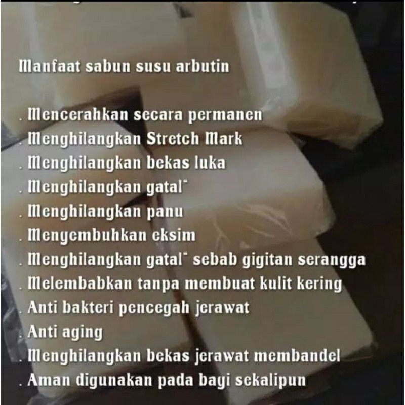 *aschosme* SABUN SUSU ARBUTIN || SABUN SUSU PEMUTIH ARBUTIN