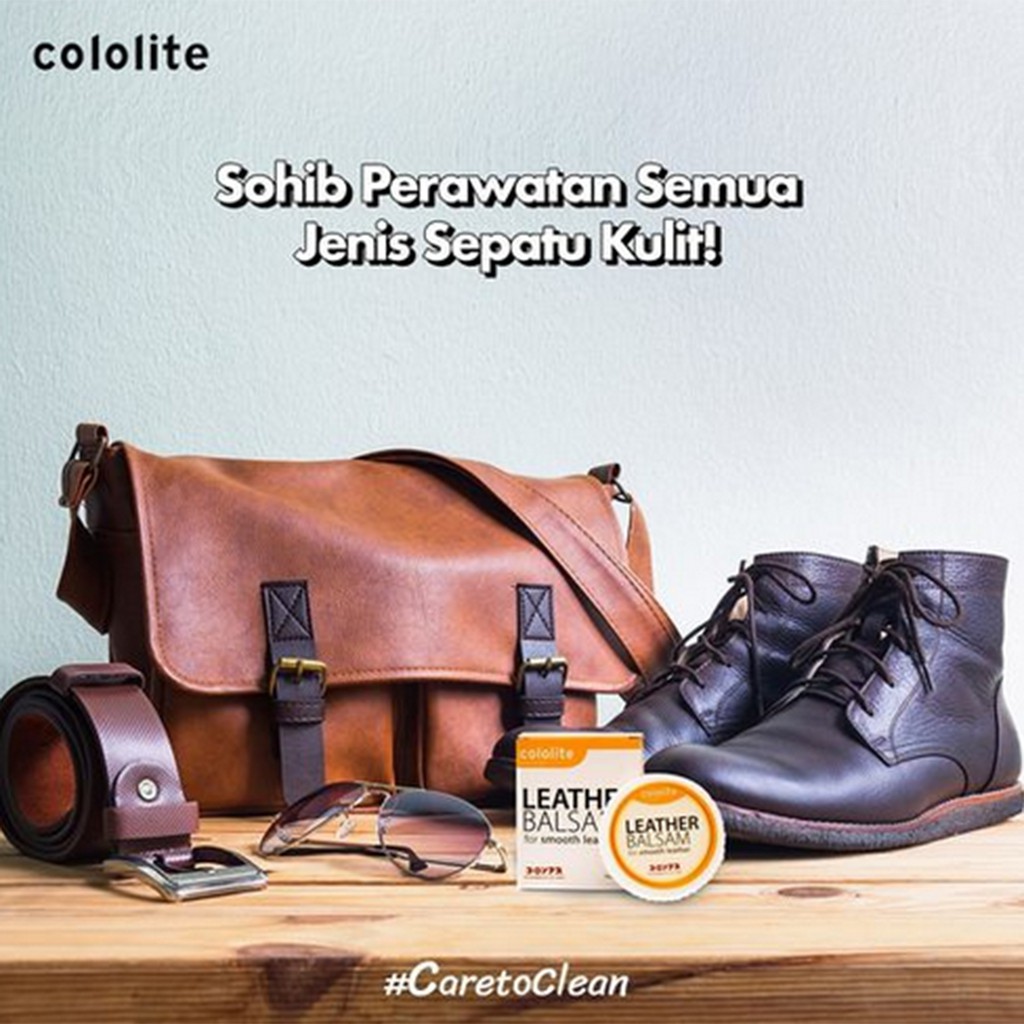 Cololite Leather Balsam for Smooth Leather 35gr Semir Sepatu Kulit Semir Untuk Bahan Kulit Leathers Cololait Colo Lite Kololite Balsem