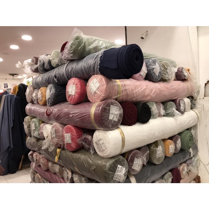 [KHUSUS PEMBELIAN ROLL] Cey Airflow Crinkle Roll Termurah/ Katun Kringkel Polos Rollan