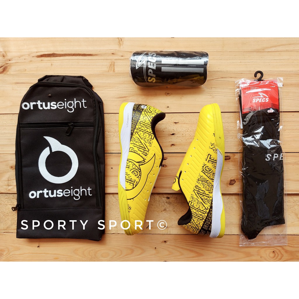 HARGA PROMO !! PAKET KOMPLIT Sepatu Futsal Ortush Ortuseight11 ravent TERBARU 1 KG MUAT 2 GRADE ORI-5