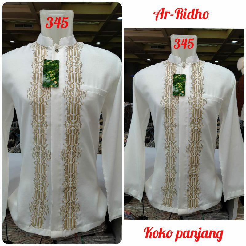 BAJU MUSLIM BORDIR PRIA LENGAN PANJANG / BAJU MUSLIM PRIA / BAJU MUSLIM