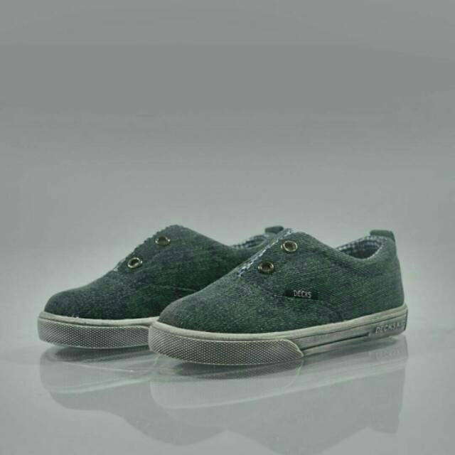 Sepatu Anak Laki-laki Decks Kids Volga Brush Dark Grey Original