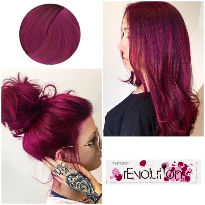 ⭐⭐ terlaris  Alfaparf Milano Color Revolution Magenta Hair Dye Cat Rambut Pink Semi