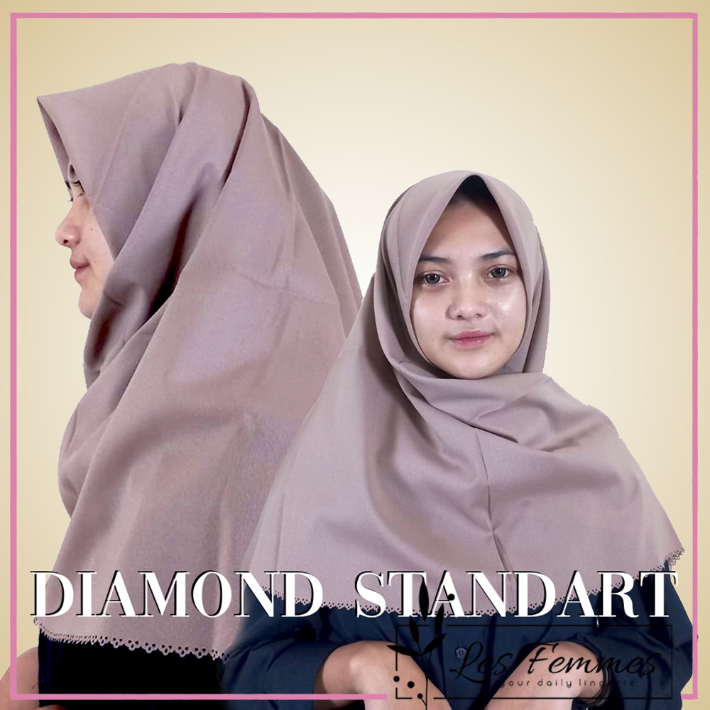 Hijab muslimah segi empat diamond standart