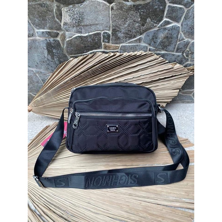 Tas Slempang Sighmon 00372 Bahan Kanvas. Tas Wanita Tas Slempang Wanita Tas Sighmon ORI BEST SELLER.!!! Sighmon Import bisa bayar ditempat.!!!