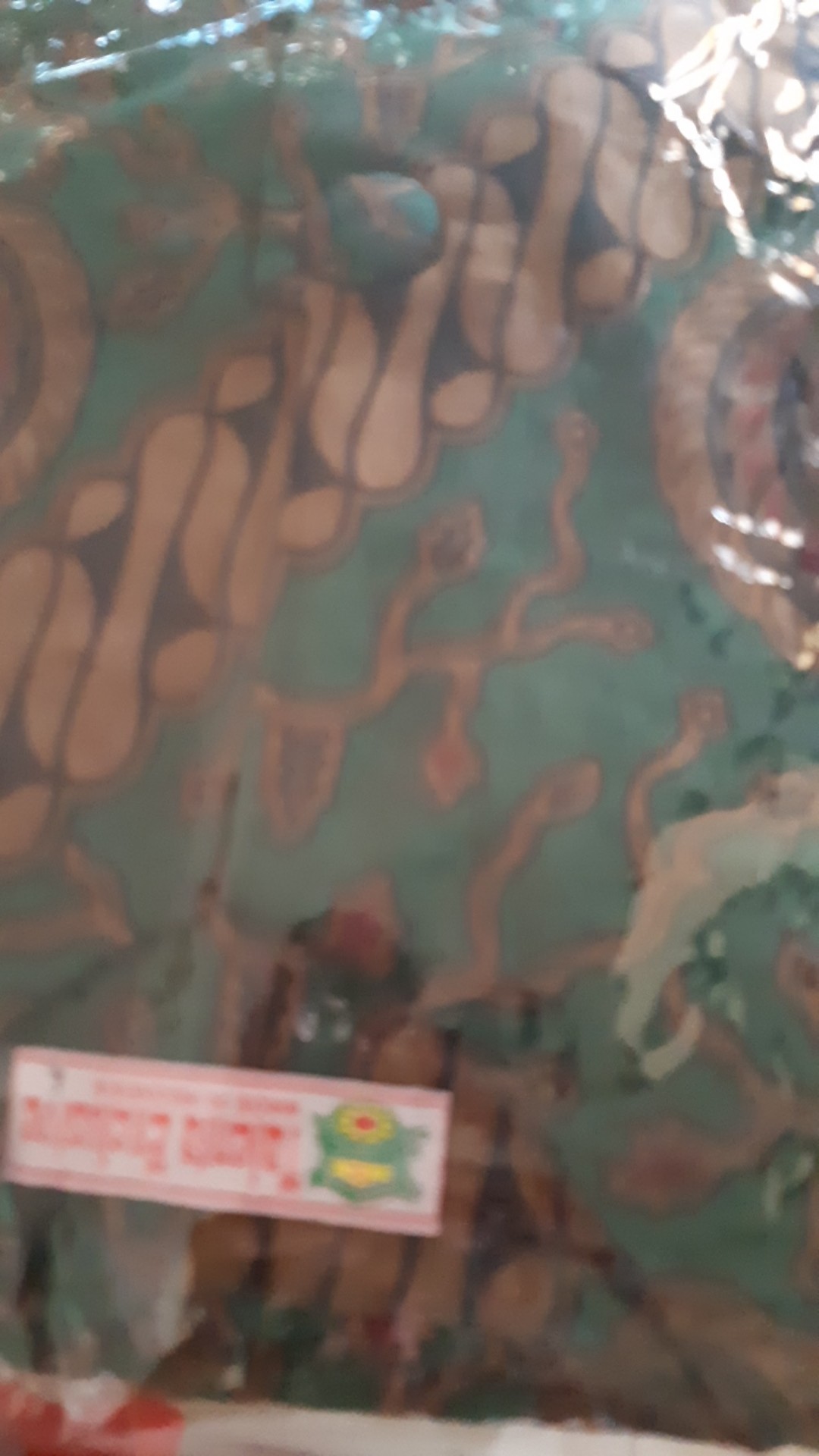 Tey-17 Batik Wanita Asj Sa Hrb026 Kenongo Kemeja Tosca Pendek