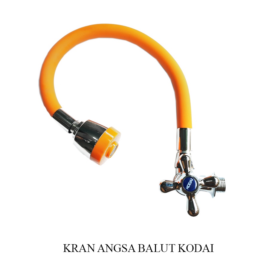 Kran Air Angsa ( Fleksibel Balut ) Tembok - Wastafel KODAI