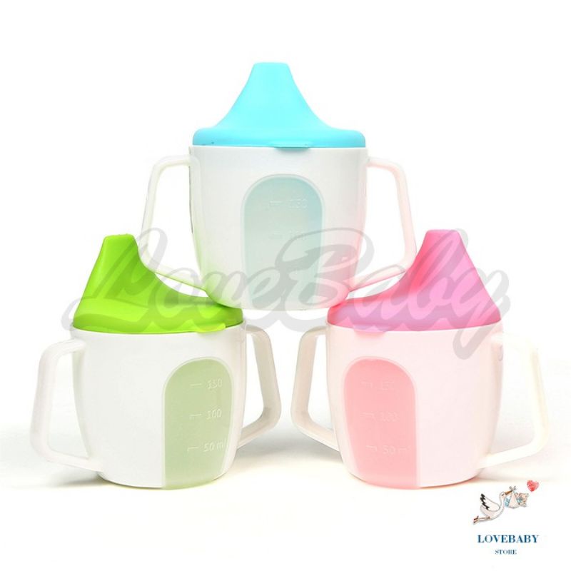 Gelas cangkir minum anak bayi/ botol minum hisap air susu
