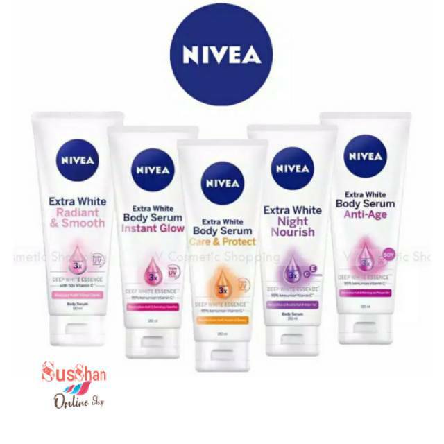 nivea serum body lotion