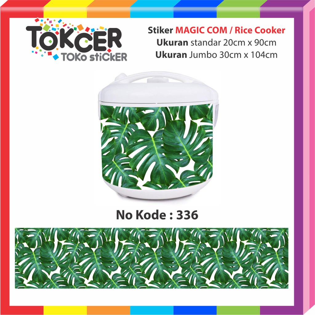 Stiker MAGIC COM / Rice Cooker MONSTERA