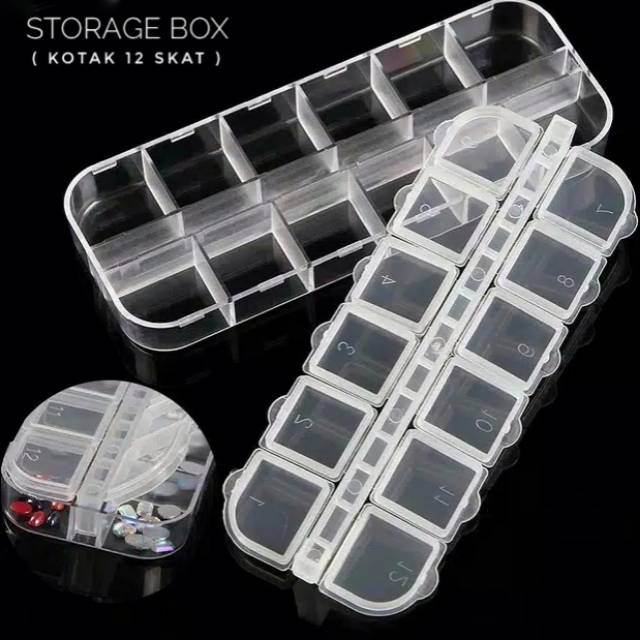 Storage Box / box 12 skat / wadah aksesoris