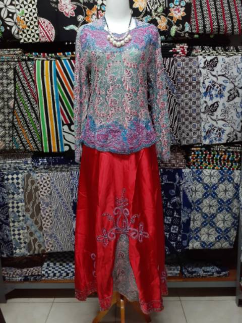 stelan kebaya brokat payet