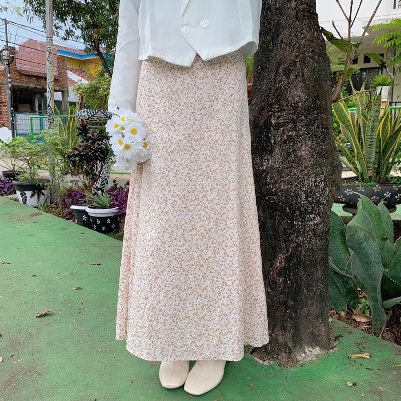 JUMBO NEW LEONA SKIRT | KOREAN POLKA SKIRT A-LINE | ROK MOTIF BUNGA ROK DAILY KOREAN STYLE / LILY FLORAL VINTAGE SKIRT /SAKURA PATTERN SKIRT FLORAL SKIRT | ROK MOTIF KOREAN SKIRT | SIERA SKIRT | ROK FLORA SKIRT | ROK BUNGA