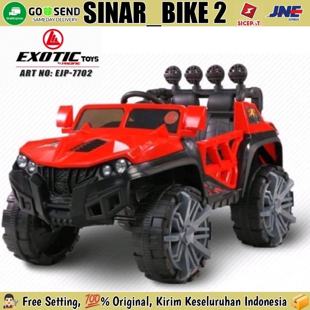 Mobil Mobilan EXOTIC EJP 7712 JEEP Jok Kulit Remote Mainan Anak &amp; EJP 7702.7732