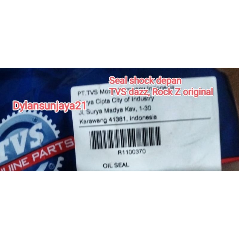 Seal shock Depan TVS Dazz, Neo, Rock Z Original