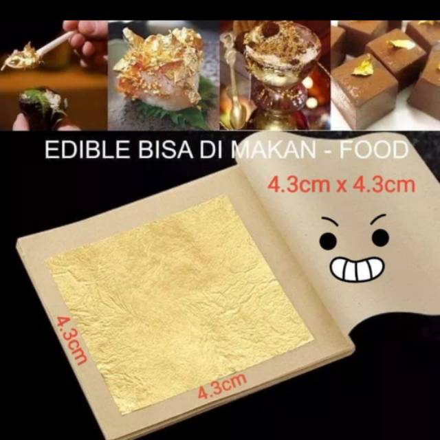 

kertas emas 24k dapat di makan