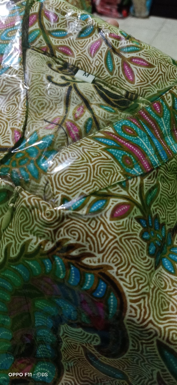 Batik Couple Keluarga Sania Ruffle Ori Ndoro Jowi Dnt Merak