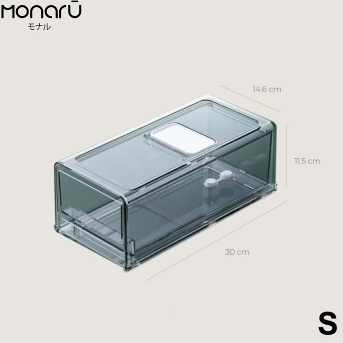 Monaru Kotak Laci Penyimpanan Makanan Kulkas