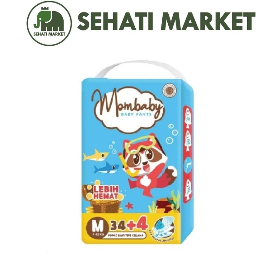 Mombaby Mom Baby Popok Bayi Celana M 34+4
