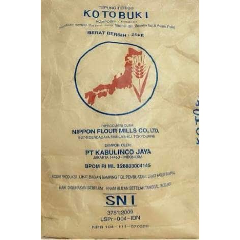 

TERMURAH KOTOBUKI, TEPUNG TERIGU PROTEIN RENDAH JEPANG, REPACK 1KG !