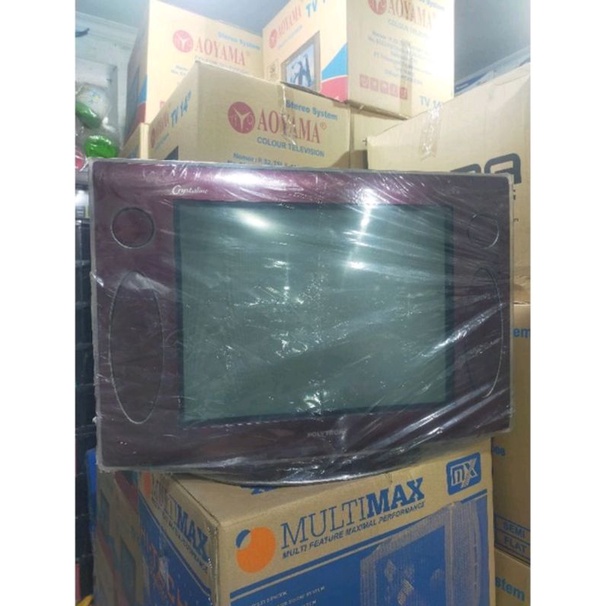 TV TABUNG DIGITAL POLYTRON SPEAKER BESAR RED