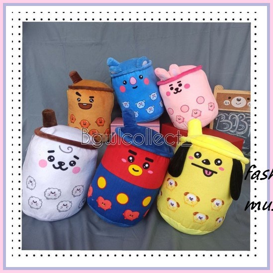 Bt21 Jumbo Lying Baby Cushion Big Official Boneka Doll Korea Korean Pillow Bts Sitting Rj Boneka Kuc