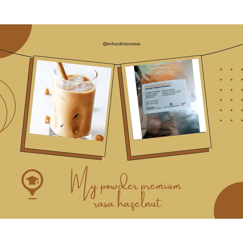 

Powder Bubuk Minuman Premium Rasa Hazelnut 1KG