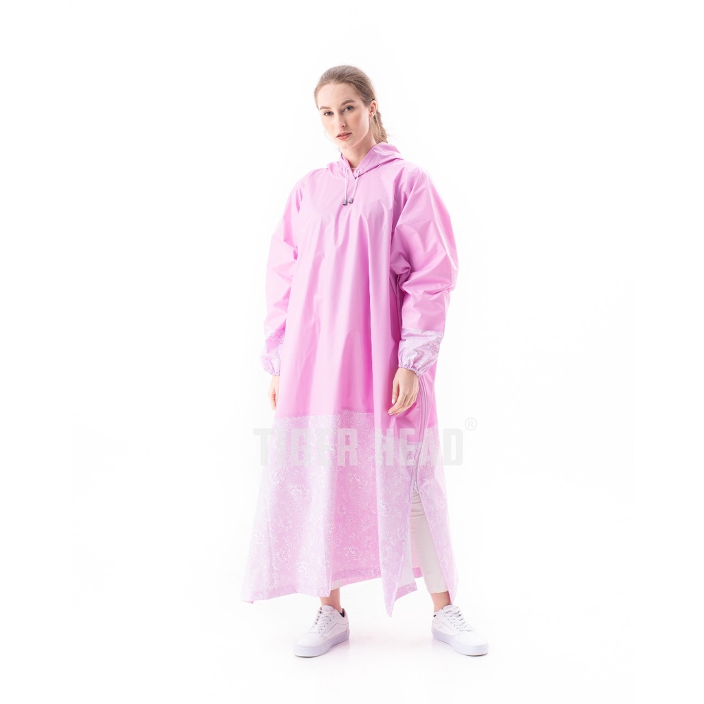FELWINSHOP Jas Hujan Gamis Wanita Tiger Head Aisha Jas Hujan Terusan