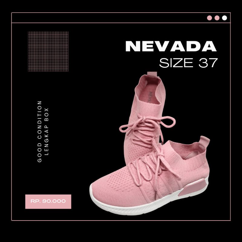PRELOVED SEPATU NEVADA RAJUT ORIGINAL