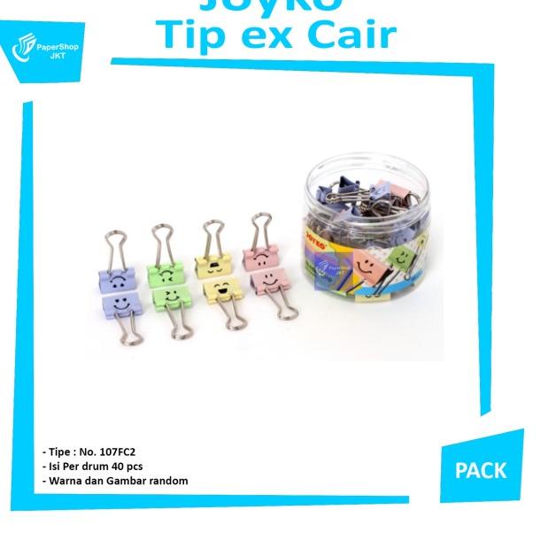 

♘ Binder Clip No. 107FC2 Smiley Color Joyko Perdrum ♖