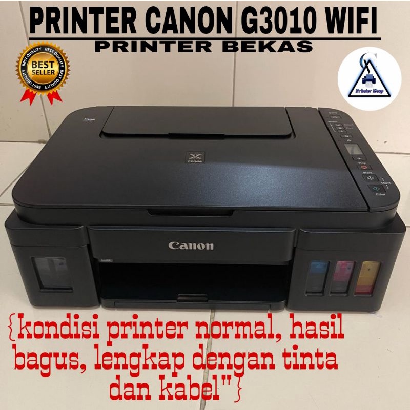 Printer Canon Pixma G3010 Bekas Normal Siap pakai