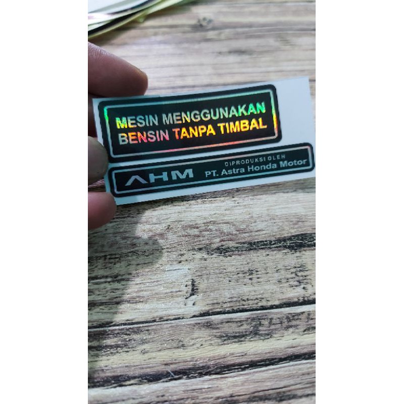 STICKER TANKI BENSIN MOTOR HONDA