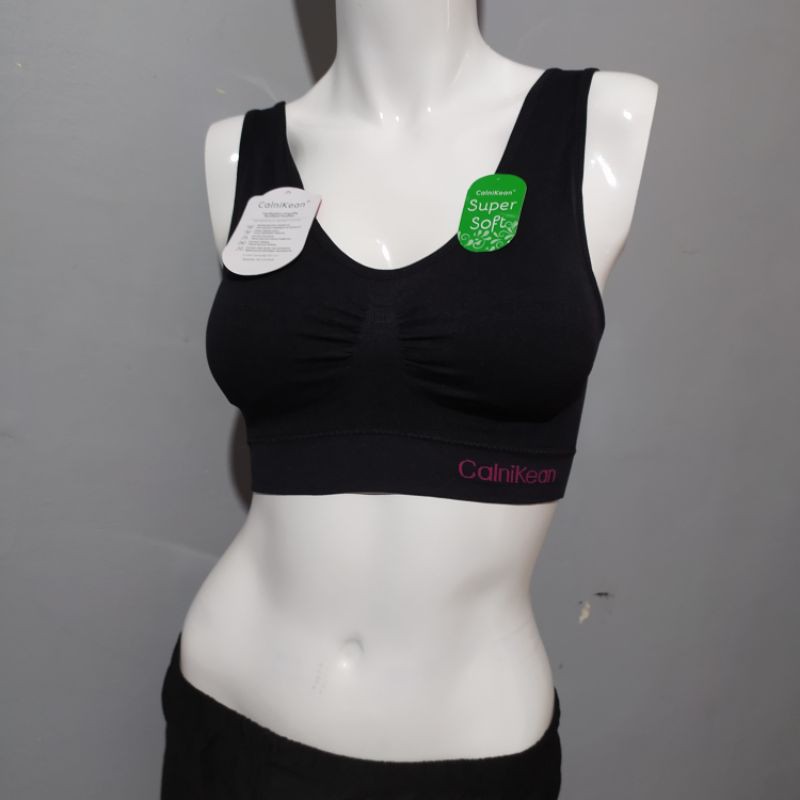 Sport bra super soft 3 baris  kaitan belakang