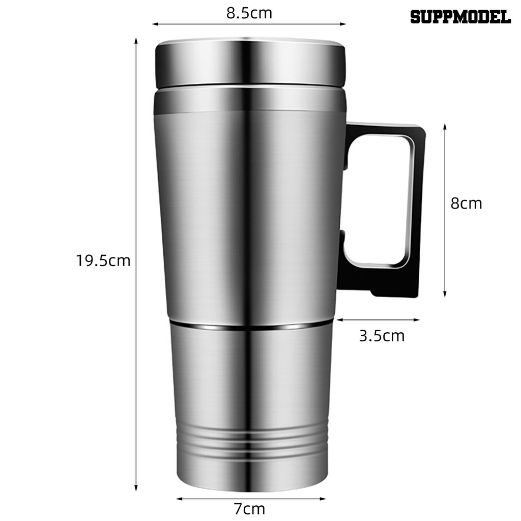 Ketel Pemanas Air Teh Kopi Susu Elektrik 12 / 24V 300ml Bahan Stainless Steel Untuk Mobil