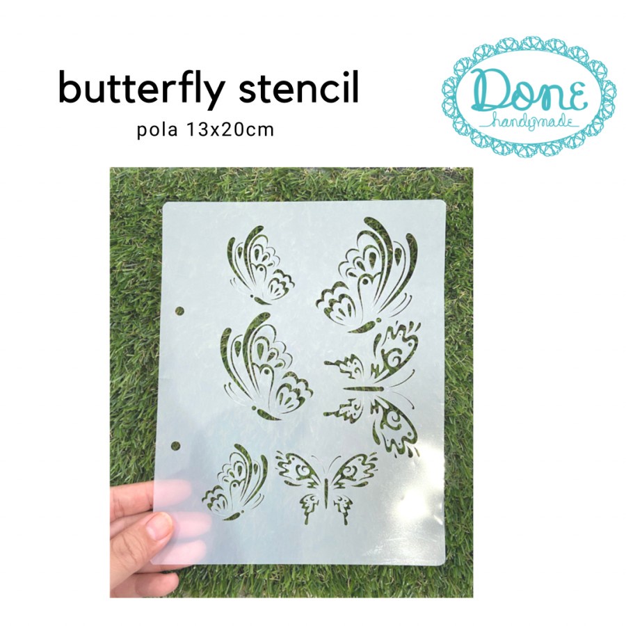 Butterfly stancil kupu kupu scrapbooking pattern motif pola gambar