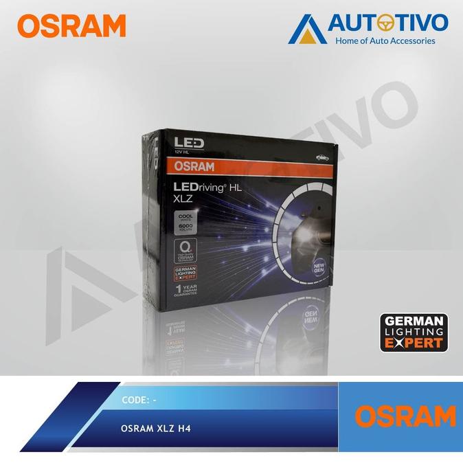 OSRAM Mobil LED Osram H4 B6204CW Lampu Utama 6000K Made In China NG
