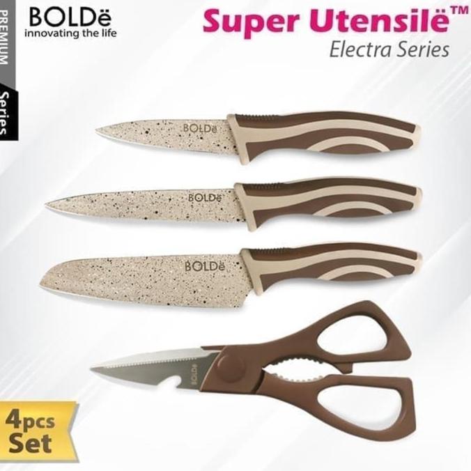 

PROMO Bolde Knife Set Pisau Set + Gunting Super Utensile Electra Series MURAH
