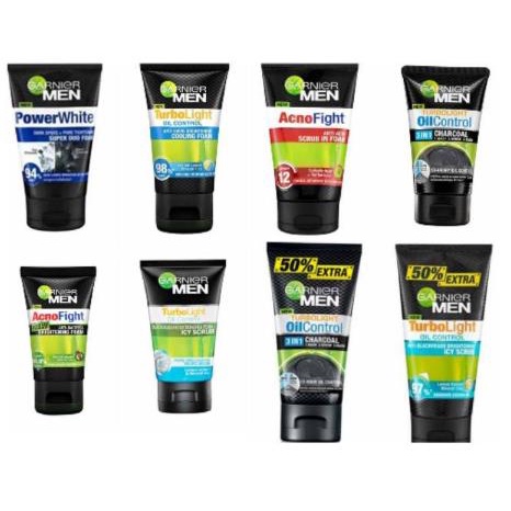 ^ KYRA ^ Garnier Men Facial Wash Foam Wash Pembersih Wajah Anco fight Oil Control