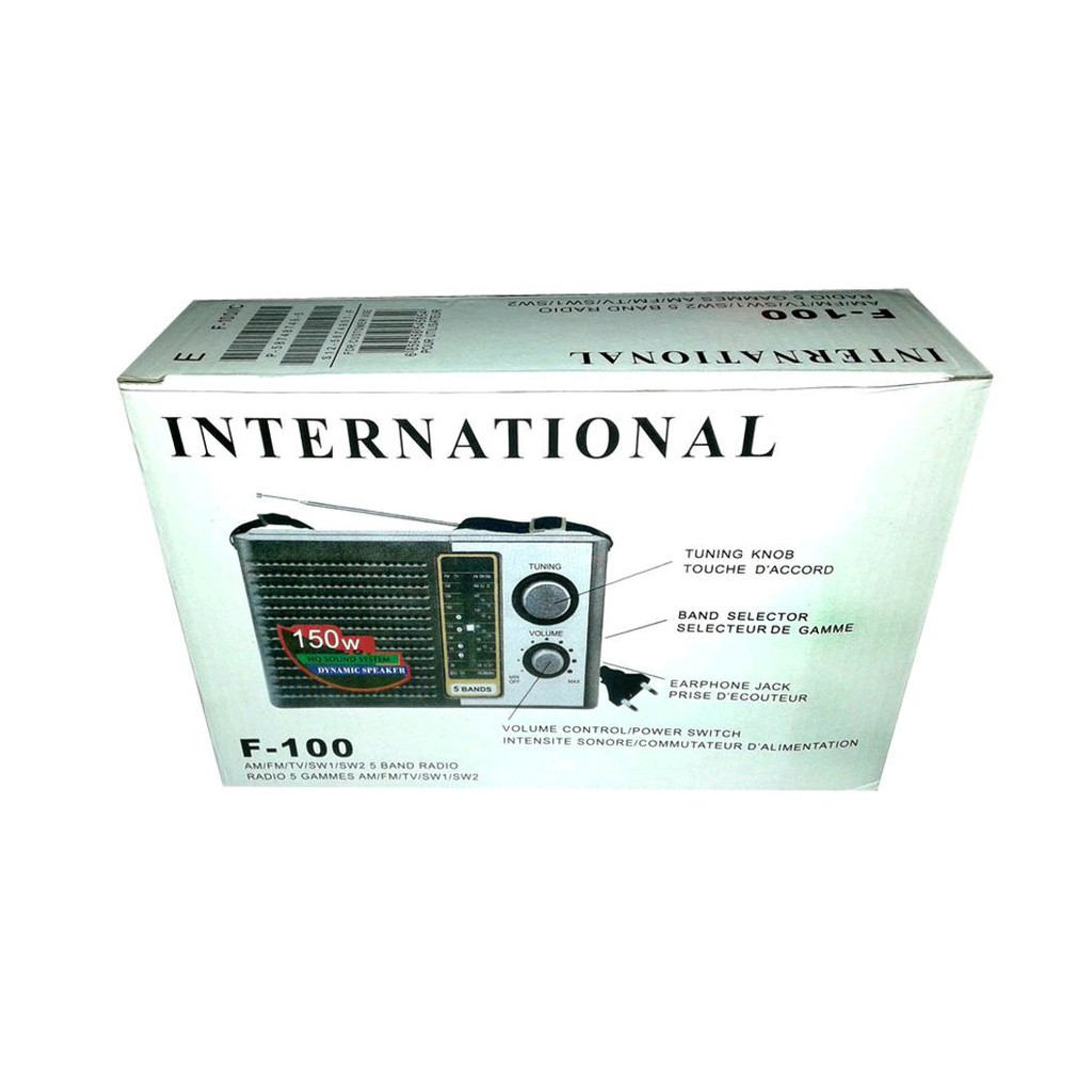 (COD) Radio International F-100 Portable AM FM