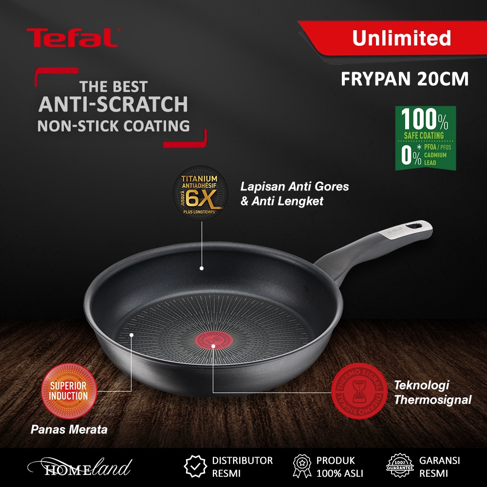 Tefal Unlimited - Premium Cookware / Wajan Anti Lengket