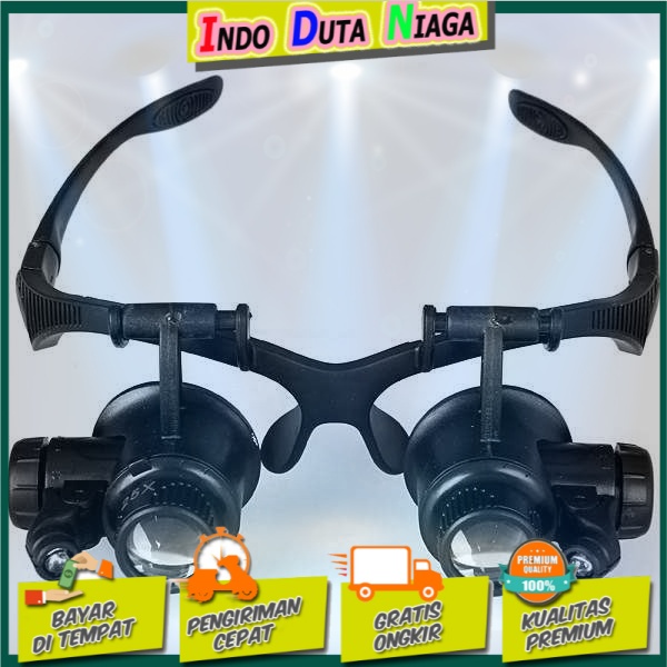 YOOSKE Kacamata Pembesar 25x Magnifier dengan 2 LED - 9892GJ