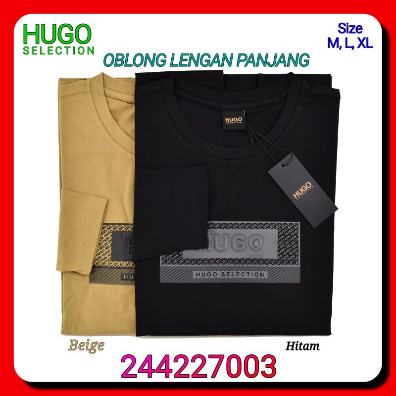 Kaos Oblong Pria Lengan Panjang Hugo Selection 244227003