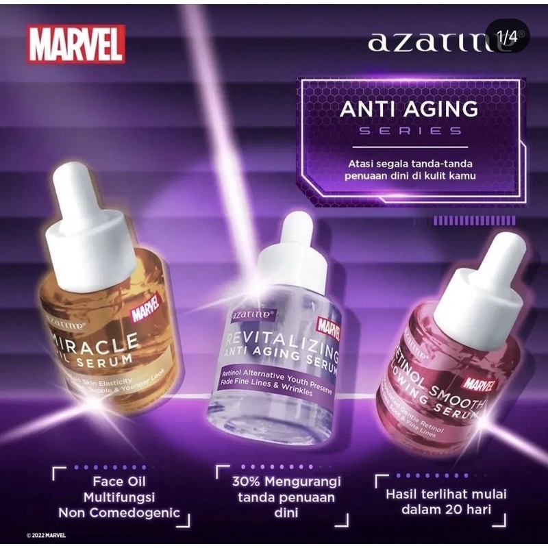Azarine X Marvel / Serum Anti Aging series