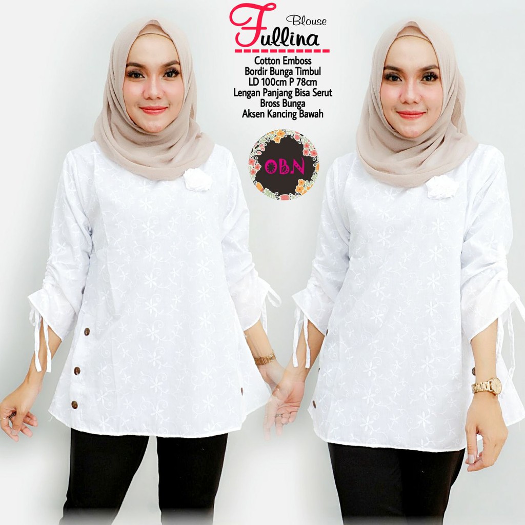 FULLINA  BLOUSE MAWAR OBN | BLOUSE
