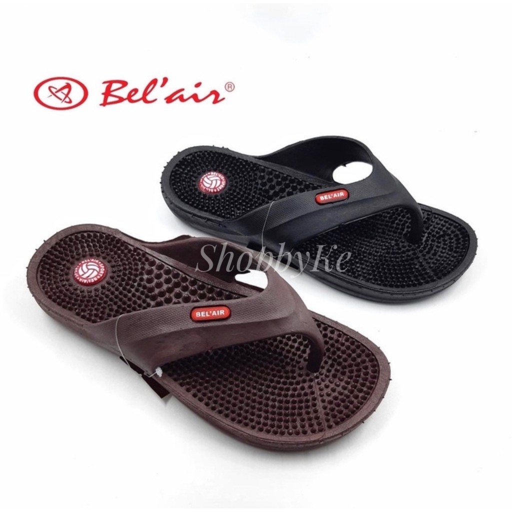 Sandal Japit Pria / Sandal Kesehatan Pria Tipe BA-024 Merk Bel Air Warna Hitam dan Coklat Size 39-44