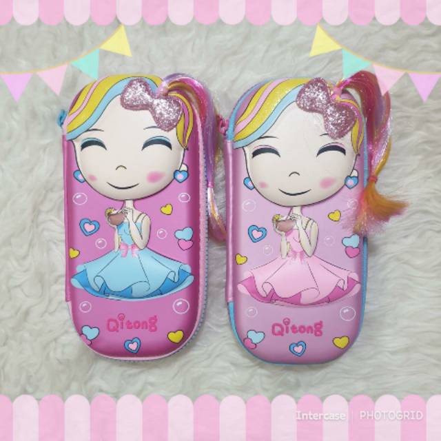 

Kotak Pensil Smiggle Glitter kecil Motif cewe kotak pensil cute