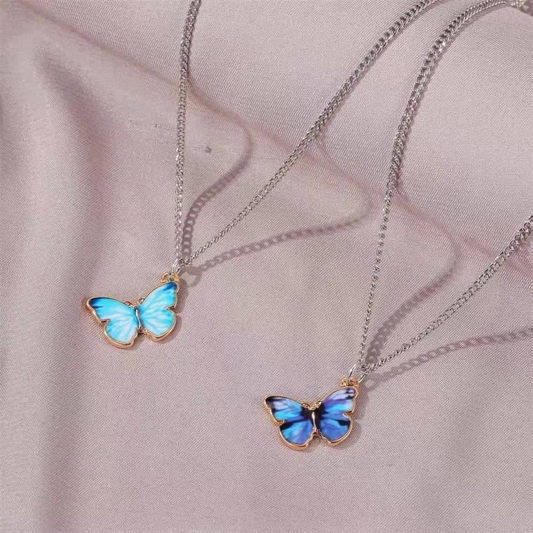 ➰CKK➰ Kalung &amp; Gelang Wanita Motif Kupu-kupu FA75 Fashion Aksesoris Korea