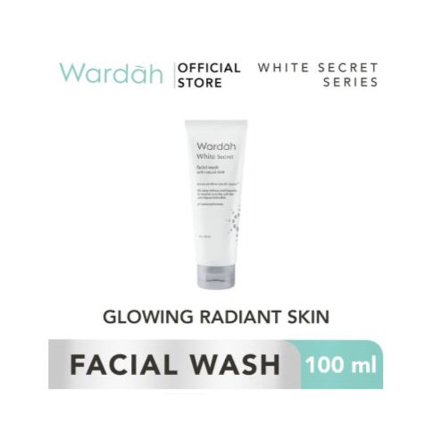Wardah White Secret Facial Wash with AHA Sabun Muka Pencuci Muka Pembersih Wajah 100 ml
