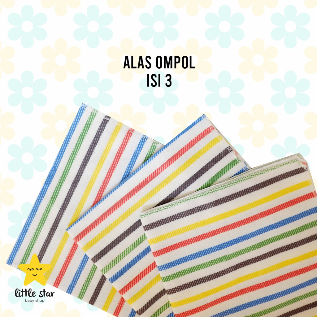 3 PCS Alas Ompol Bayi Lurik | Perlak Kain | Lemek
