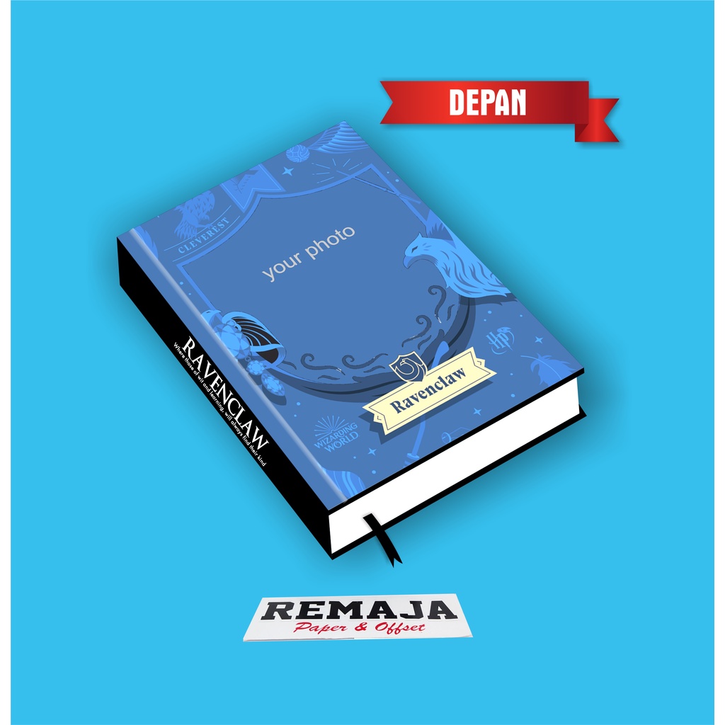 

Pocket book/Notebook Hardcover harry potter RAVENCLAW FRAME A6 & A5 / buku tulis catatan notes